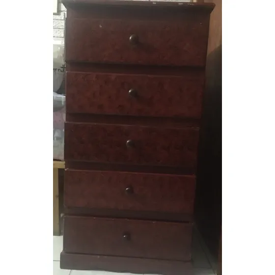 Gavetero De Madera 5 Gavetas Usado