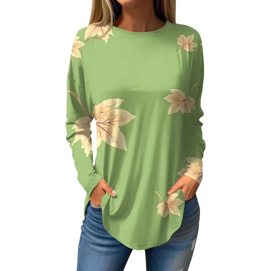 Camisa Para Mujer Elegante Informal Otoño Estilo Hippie
