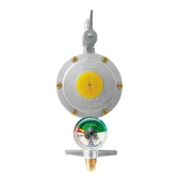 Registro Para Gás 2kg/h 506/01 C/ Manômetro Aliança