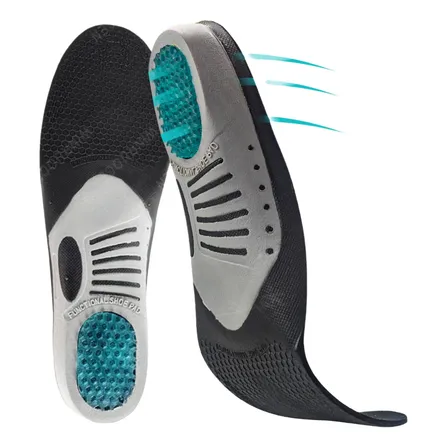 Palmilha Ortopédica Tratamento Dor Nos Pés Joelhos E Coluna Tamanho Da Palmilha 1par 35a40 Preto