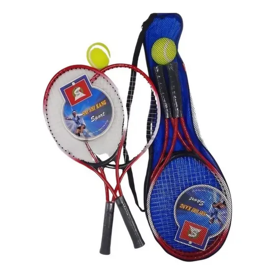 Kit de tenis con 2 raquetas de 52 cm más pelota y 2 raquetas de ping pong