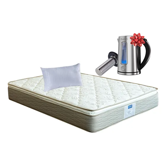 Colchón Individual Restonic Mooncare + Almohada + Tetera Color Terra Beige