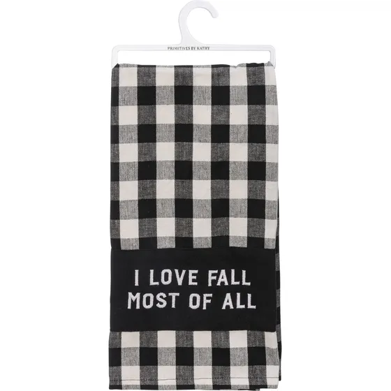 Primitive By Kathy I Love Fall Most Of Toalla Cocina Para