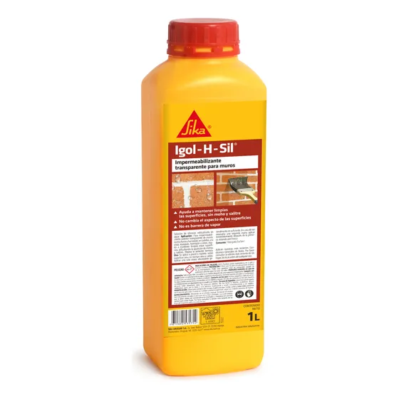 1l Impermeabilizante Siliconado Transparente Sika Igol H Sil