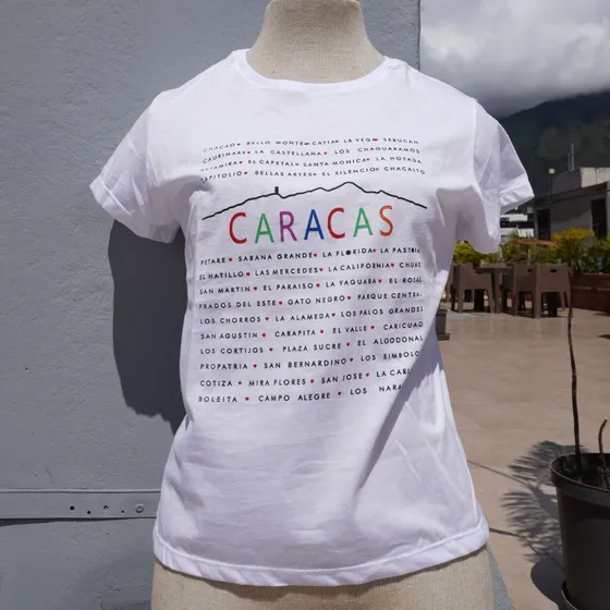 Franela De Dama Zonas De Caracas Marca Indiani