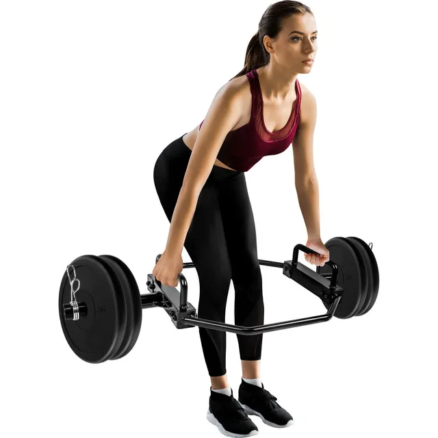 Barra Hexagonal Olimpica Profesional 2 Pulgadas Gym Crossfit Color Negro