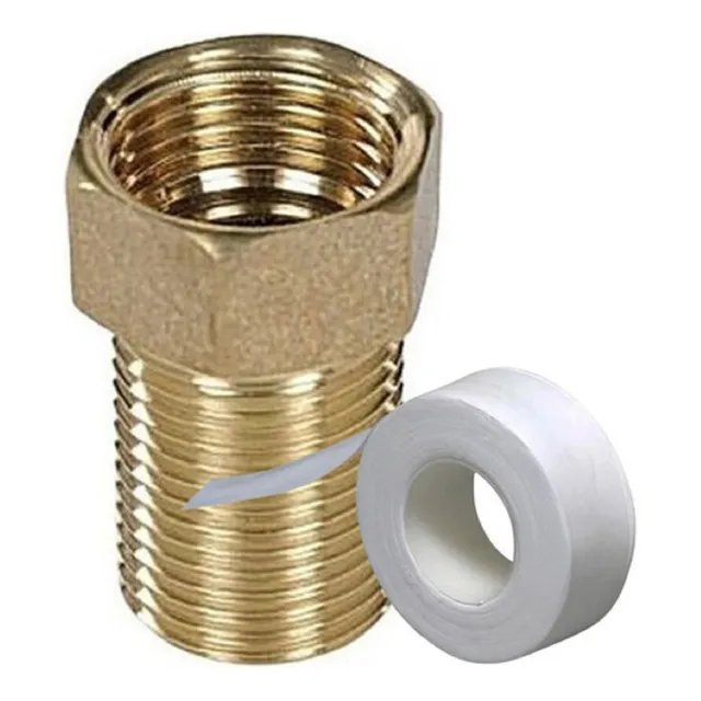 Extensâo Alongador Prolongador Cano De Água Medio Rosca 1/2