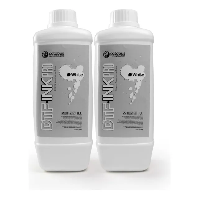 Tinta Dtf Blanca Inkpro Calidad Premium Alta Definición 2 L 