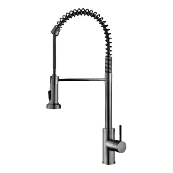 Llave Fregadero Lavamanos Monomando Acero Inox Extraíble