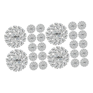 Bridal 24 Piezas Hebilla De Diamantes De Imitación Botones Bridal 24 Piezas Hebilla De Diamantes De Imitación Botones