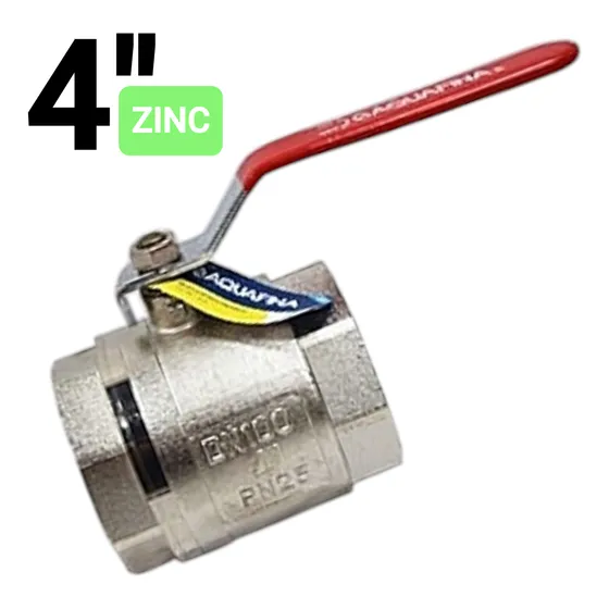 Llave Valvula De Paso Rosca 4 PuLG Zinc Nueva Multiusos
