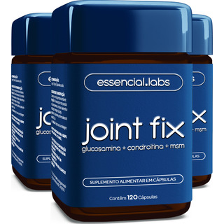 03 Potes Do Joint Com Glucosamina, Condroitina E Msm - Fórmula Avançada Com Máxima Concentração E Biodisponibilidade - 120 Cápsulas 03 Potes Do Joint Com Glucosamina, Condroitina E Msm - Fórmula Avançada Com Máxima Concentração E Biodisponibilidade - 120 Cápsulas