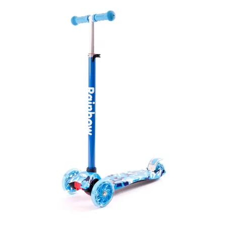 Monopatín De Pie Rainbow Wind  Azul Para Niños