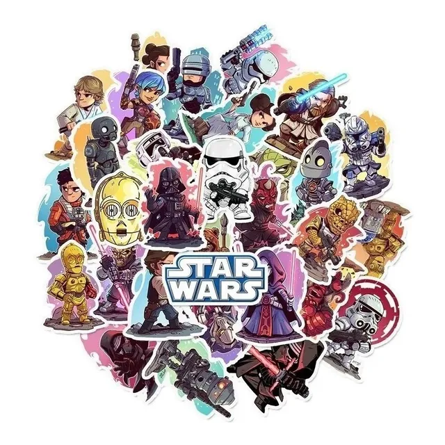 Star Wars - Set De 50 Stickers / Calcomanias