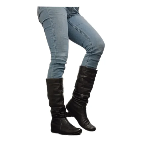 Botas Cuero Caña Alta Dama Velez Usada