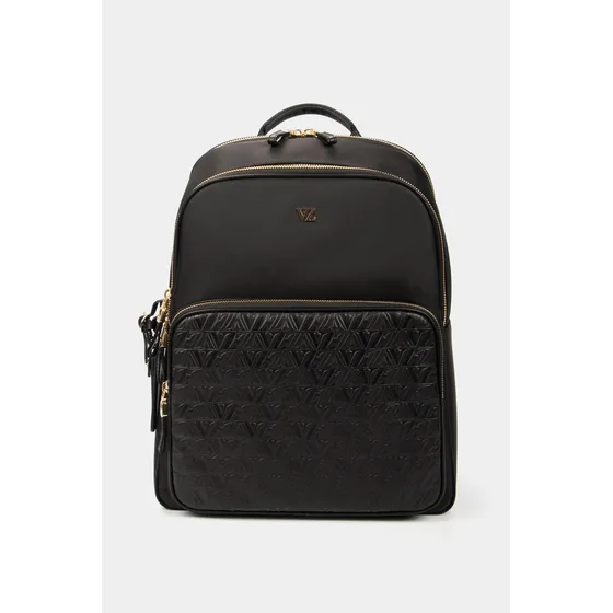 Vélez Mochila Nylon Monocromático Negro