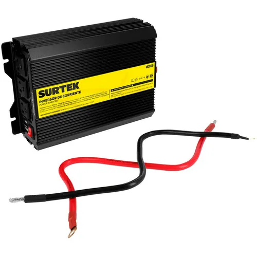 Inversor De Corriente 1500 W Convertidor Automotriz Surtek