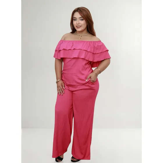 Blusa Kristel Ele Store Lino Licrado Fucsia