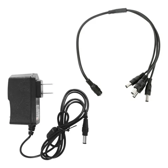 Fuente De Poder Con Divisor De 4 Salidas Especializada En El Uso De Cctv Voltaje De Salida 12v 2 Amp