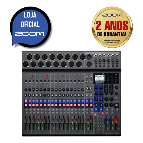 Mesa De Som Digital Zoom Livetrak L-20r 127/220V | Frete grátis
