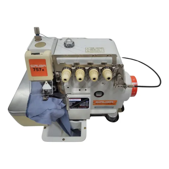 Máquina Overlock Pc Siruba 747 Direct Drive C/ Bk Usada 220v