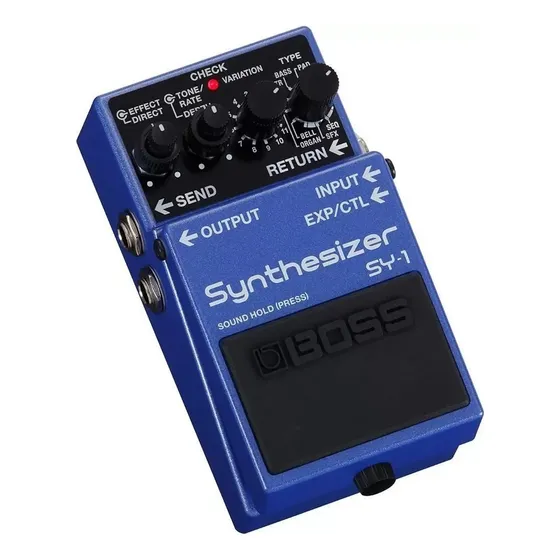Pedal De Efeito Para Instrumento  Boss Synthesizer Sy-1 Azul