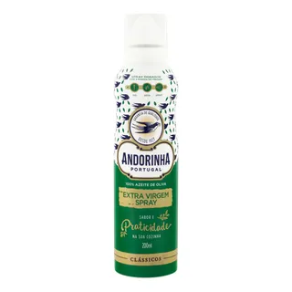 Azeite De Oliva Extra Virgem Spray PortuguĂȘs Andorinha ClĂĄssicos Frasco 200ml Azeite De Oliva Extra Virgem Spray PortuguĂȘs Andorinha ClĂĄssicos Frasco 200ml