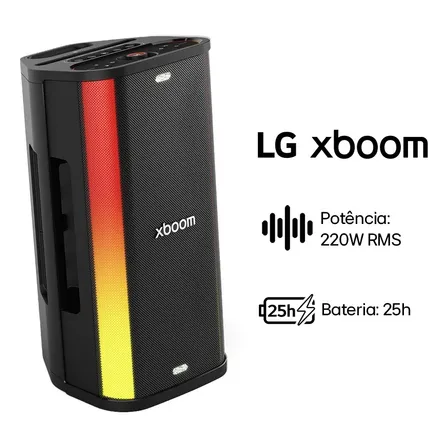 Caixa De Som Bluetooth LG Xboom Stage501 Preto 220v