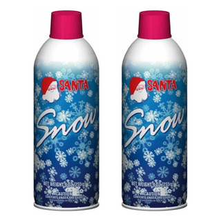 2 Pzas Nieve Artificial Aerosol Santa Snow Arbol Navidad 2 Pzas Nieve Artificial Aerosol Santa Snow Arbol Navidad