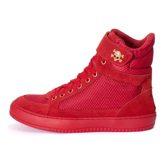 Tênis Sneaker Feminino Bota Treino Academia Couro Legitimo