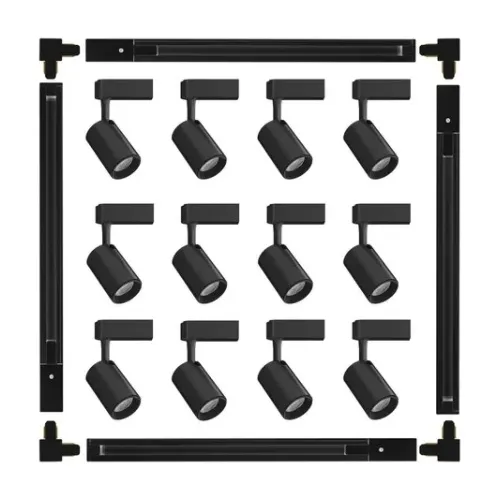 Kit Trilho Eletrificado 10m + 18 Spots Led 7w 4 L 8 I