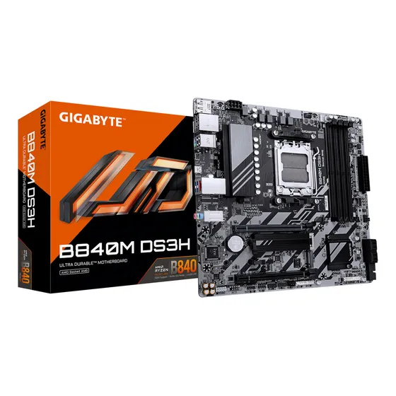 Mother Gigabyte B840m Ds3h Socket Am5 Color Negro