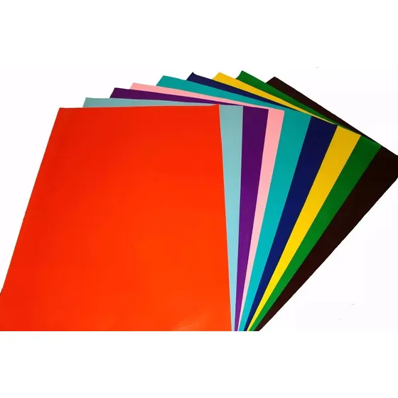 Papel Lustrillo Set De 6 Pliegos, Colores Varios, Nuevos