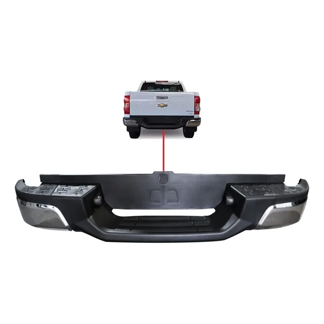 Paragolpe Trasero Cromado Chevrolet S-10 2012 2013 2014 2015