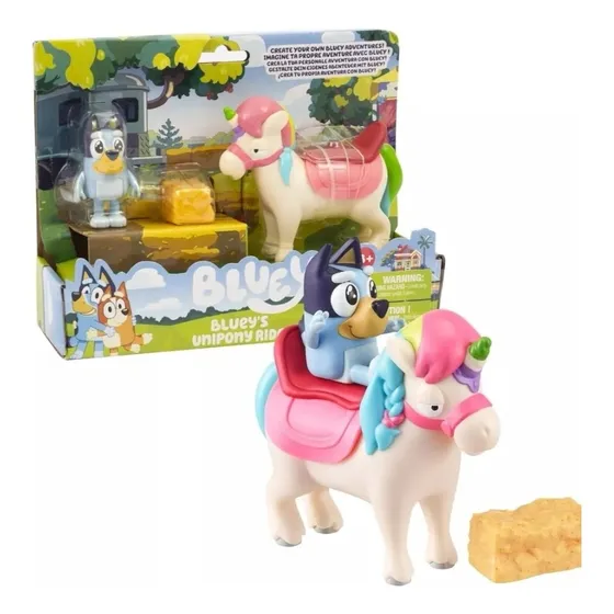Juego De Figuras De Juguete Bluey Unipony Ride