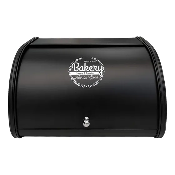 Panera Negra De Metal Modelo Vintage Nueva