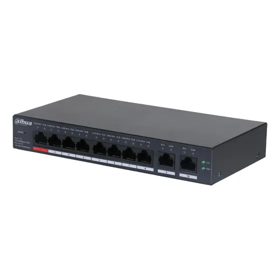 Dahua Cs4010-8et-110, Switch Cloud Con Poe De 8 Puertos