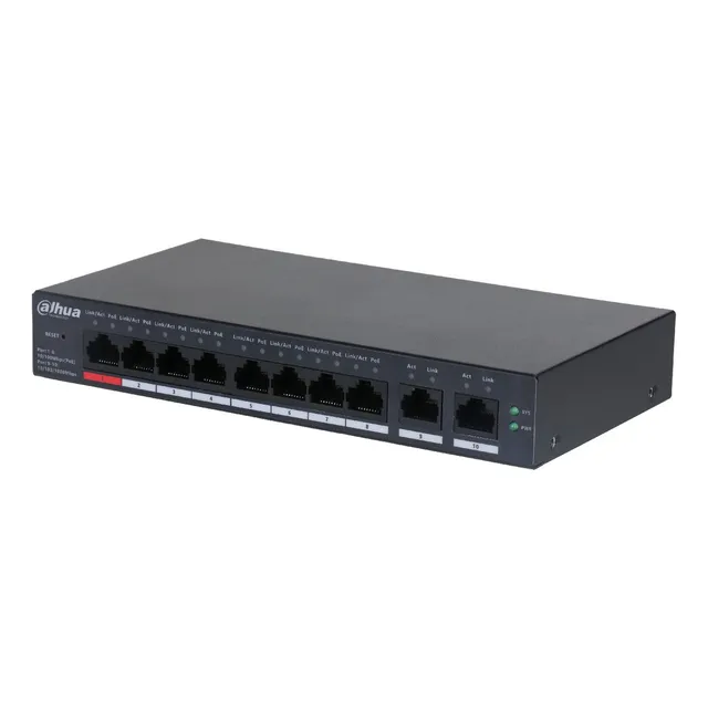 Dahua Cs4010-8et-110, Switch Cloud Con Poe De 8 Puertos