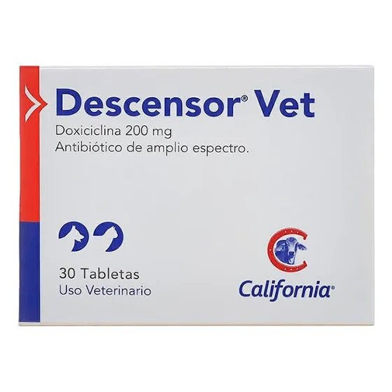 Antibiótico Perros Gatos Descensor X 30 Tab.