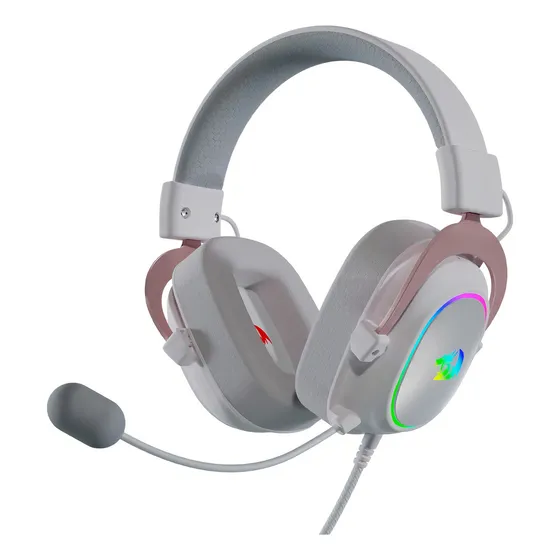 Headset Gamer Blanco Redragon Zeus X H510rgb-white-sound 7.1 Luz RGB