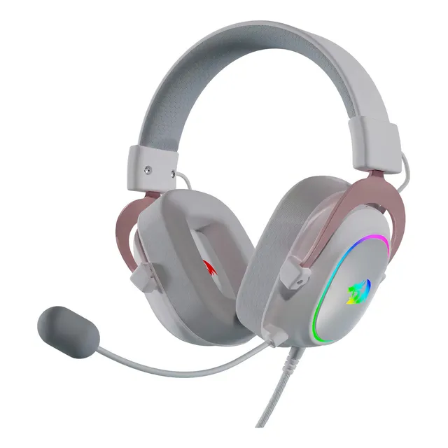 Headset Gamer Blanco Redragon Zeus X H510rgb-white-sound 7.1 Luz RGB