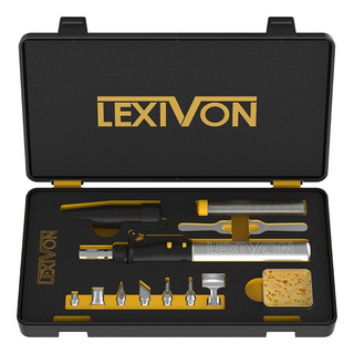 Kit Soldador Gas Butano Lexivon Inalámbrico Juego 7 Puntas Kit Soldador Gas Butano Lexivon Inalámbrico Juego 7 Puntas