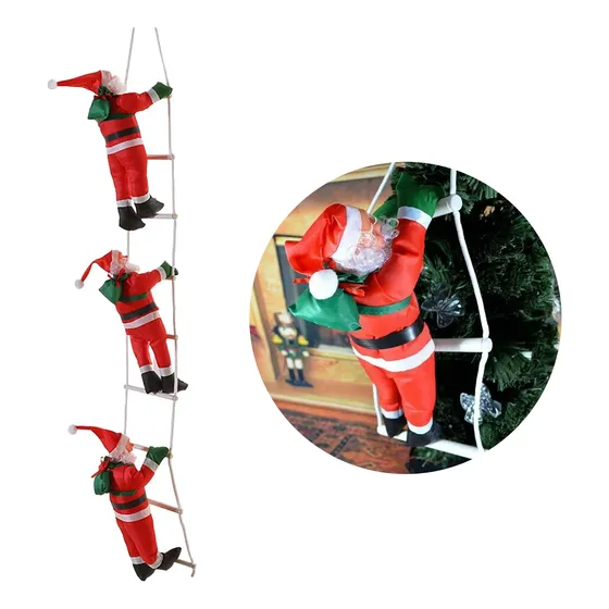 Papá Noeles Trepadores Arbolito Navidad Casa Hogar 24024