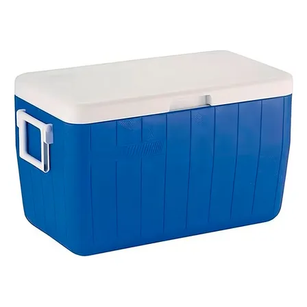 Nevera Coleman Blue de 48 cuartos de galón y 45,4 litros con asa