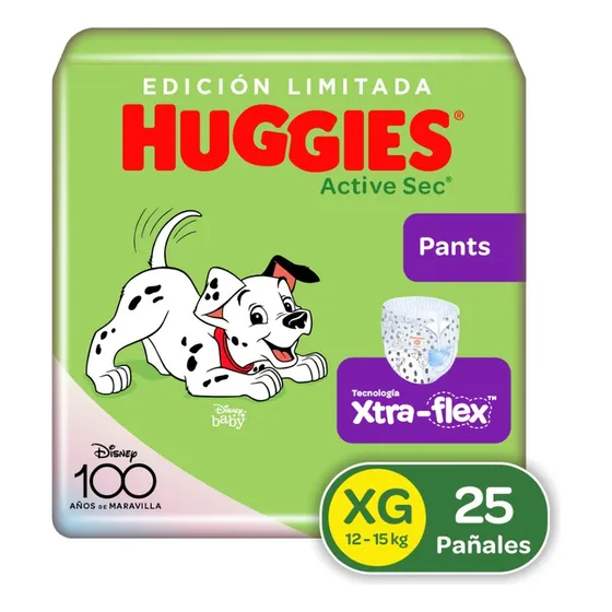 Pañales Active Sec Pants 4 25u - Unidad Tamaño Extra grande (XG)