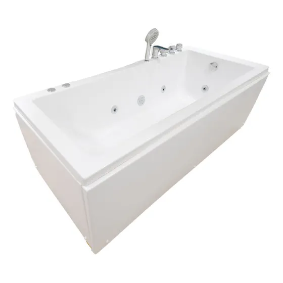 Bañera Con Hidromasaje Blanco Autoportante 1700x750x550 Bas