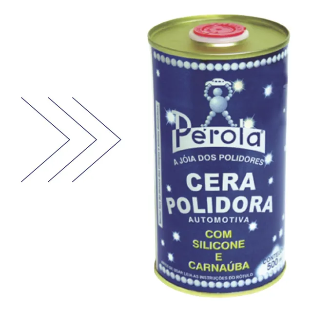 Pérola, Cera De Carnaúba Polidora Com Silicone-500ml