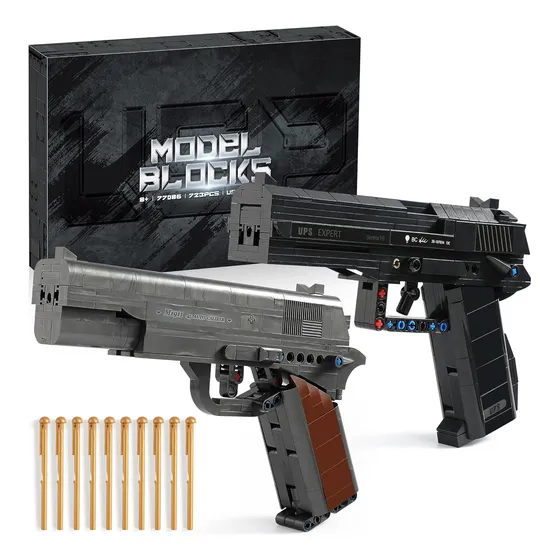 Armas De Bloques De Construcción M1911 Y Usp Compatibles Con