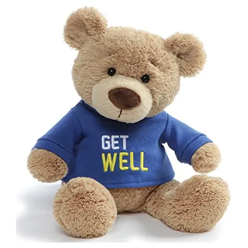 Gund Get Well T-shirt Message Teddy Bear Stuffed Wp6n4