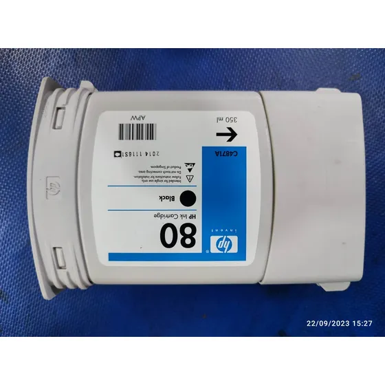 Cartucho De Tinta Lleno 80 Black C4871a Caracas 1055cm Cs